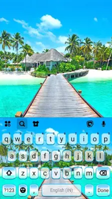 Beach Vacation Keyboard Backgr android App screenshot 0