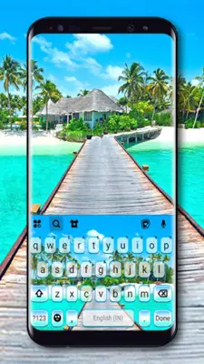 Beach Vacation Keyboard Backgr android App screenshot 4